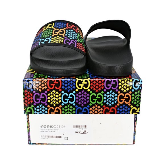 Gucci Men\'s GG Psychedelic Slide Sandals main image 7